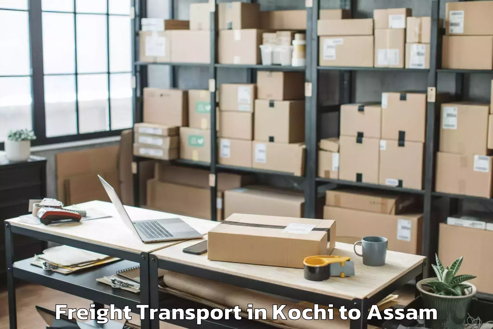 Easy Kochi to Kokrajhar Freight Transport Booking